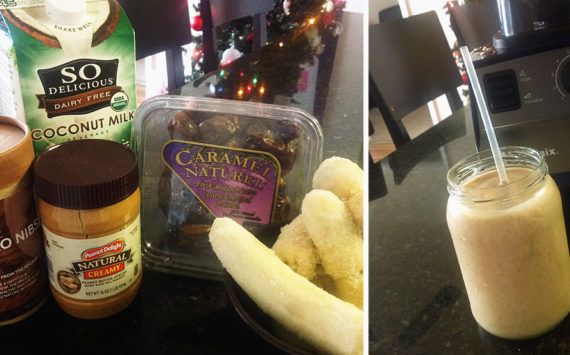 Post Holiday Healthy Meal Tip ~  Almost like Reese’s Smoothie